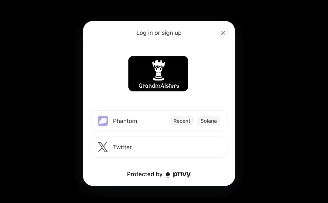 Connect with X modal